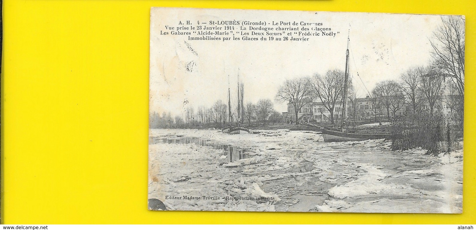 SAINT LOUBES Port De CAVERNES Dans Les Glaces... (Tréville) Gironde (33) - Autres & Non Classés