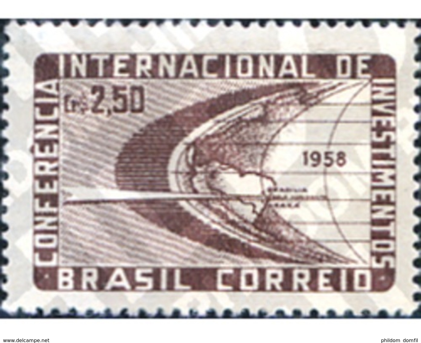 Ref. 169326 * MNH * - BRAZIL. 1958. CONFERENCIA INTERNACIONAL DE LA INVESTIGAMIENTOS DE BELO HORIZONTE - Neufs