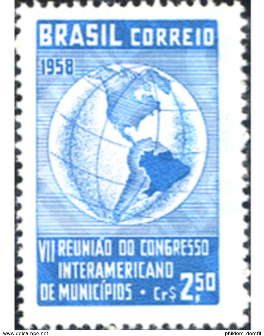 Ref. 169388 * MNH * - BRAZIL. 1958. 7 REUNION DEL CONGRESO INTERAMERICANO DE LOS MUNICIPIOS - Neufs