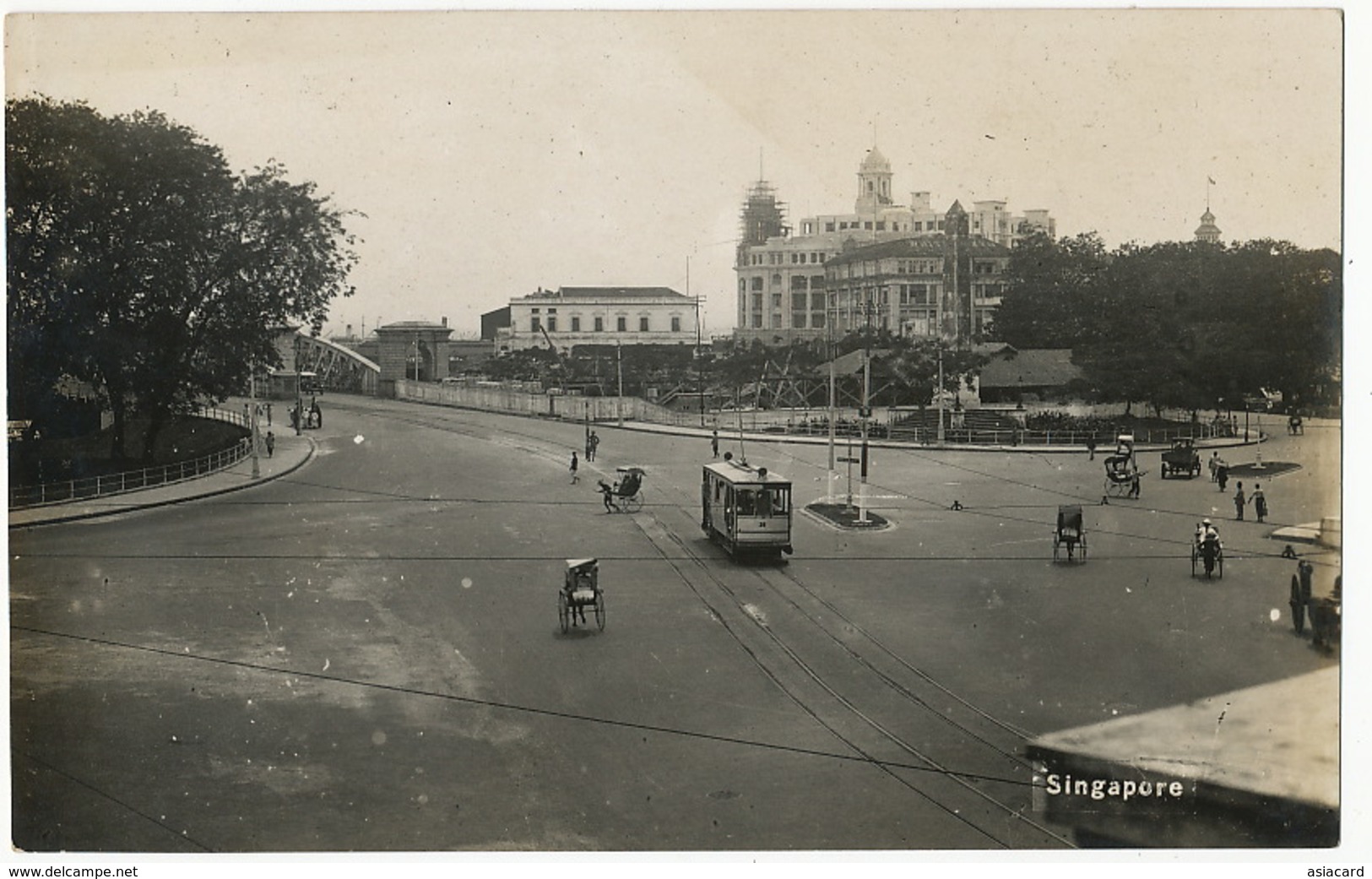 Singapore Real Photo  Tram - Singapour