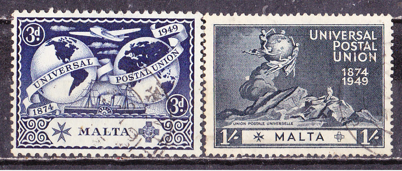 Malta-1949-UPU Usati - Malta (...-1964)