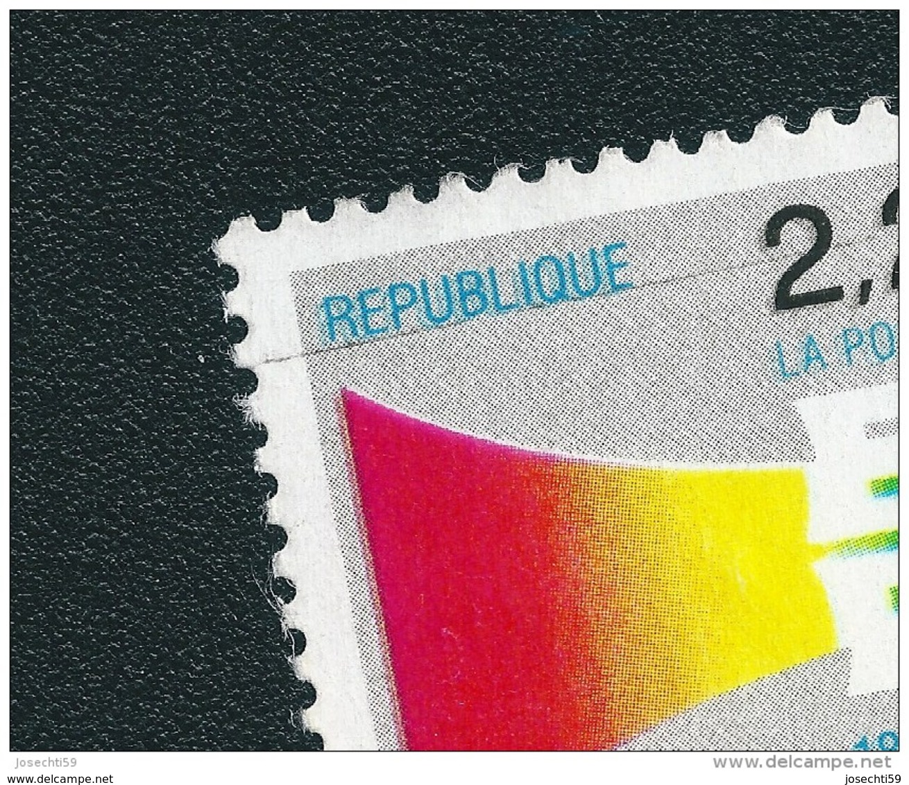 N° 2572   Elections Au Parlement Européen 18 Juin  Oblitéré Timbre FRANCE 1989 Variété Décalage Couleur Stamp Of French - Gebraucht