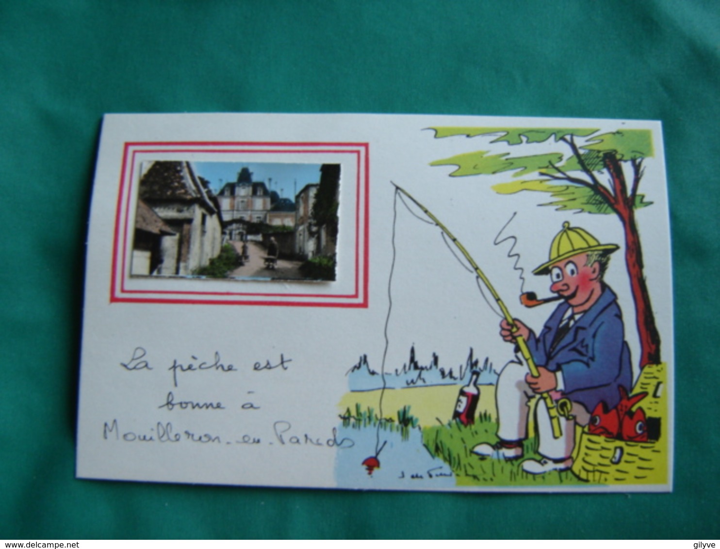 CPSM (85) Mouilleron En Pareds.Pêcheur. Illustrateur Jean De Preissac - (47) - Mouilleron En Pareds