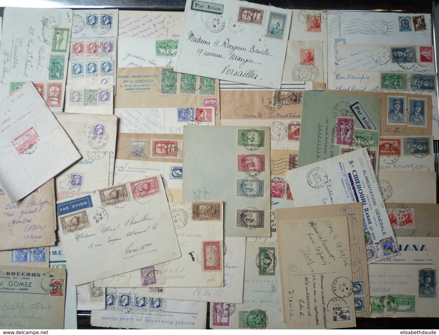 ALGERIE - BEL ENSEMBLE De + 100 LETTRES ET CARTES COMPLETES - BON ETAT GENERAL - Lettres & Documents