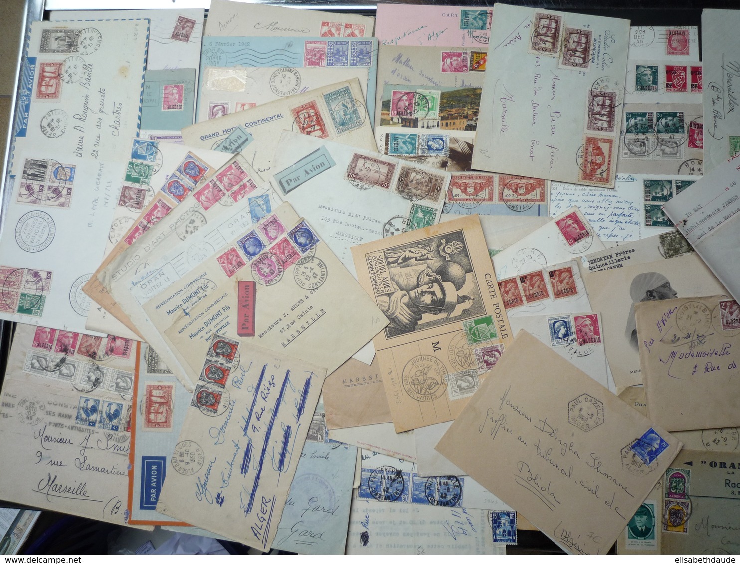 ALGERIE - BEL ENSEMBLE De + 100 LETTRES ET CARTES COMPLETES - BON ETAT GENERAL - Lettres & Documents