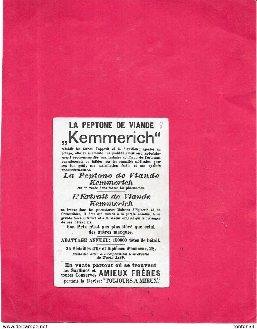 CHROMO La Peptone De Viande KEMMERICH Extrait De Viande AMIEUX FRÈRES - BARA11 - - Other & Unclassified