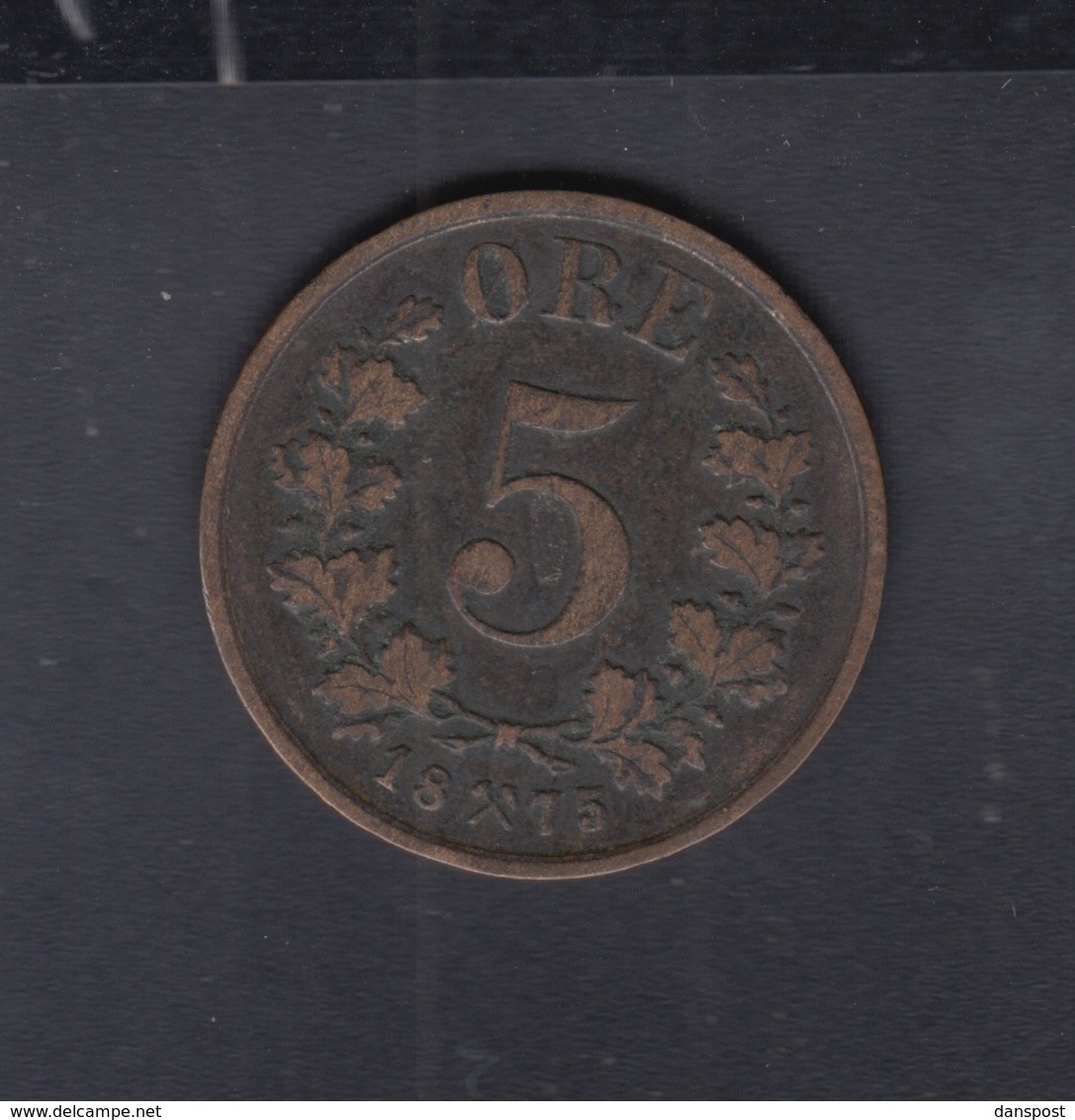 Norwegen Norway 5 Öre 1875 - Norvège