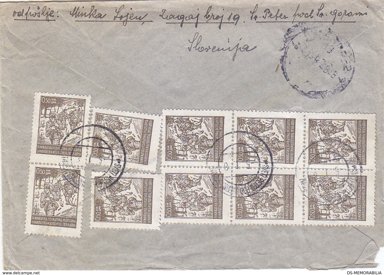 Yugoslavia Registered Cover Sv Peter Pod Sv Gorami 1948 - Briefe U. Dokumente