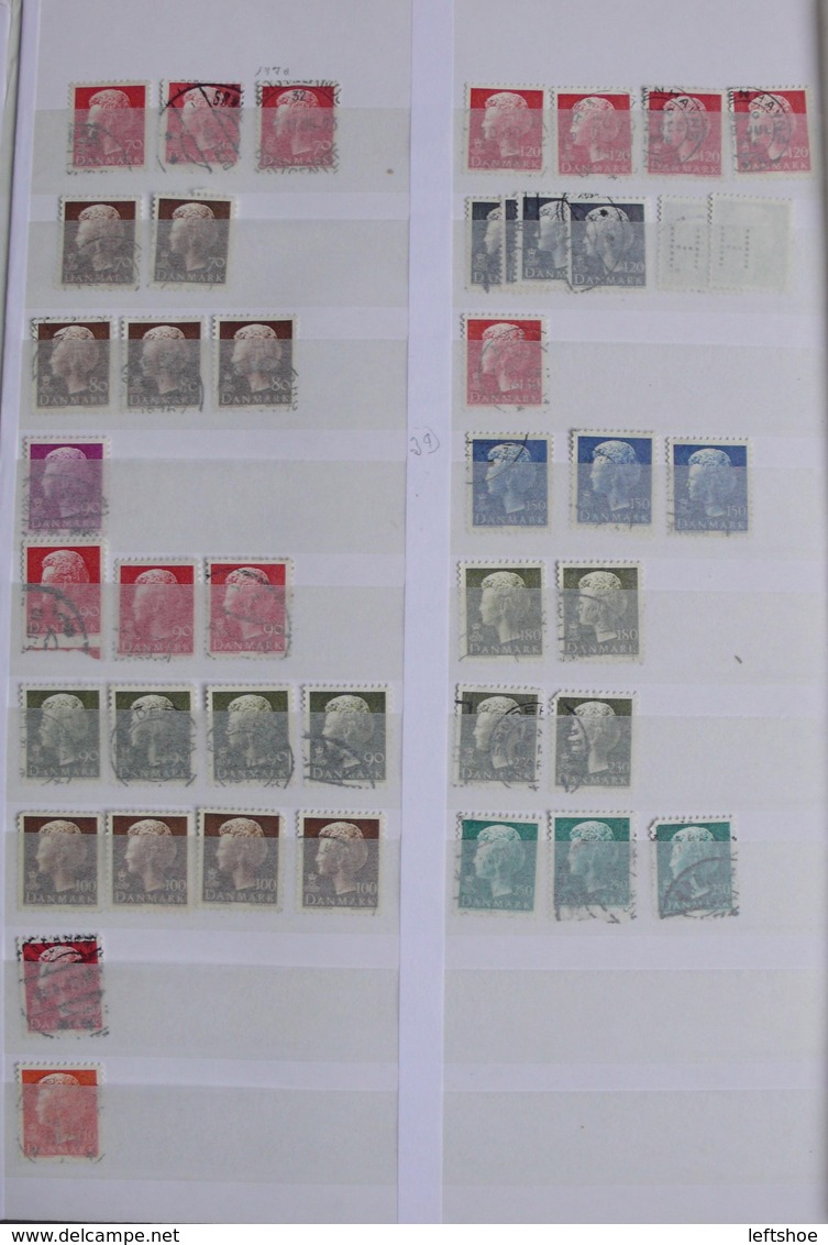 DENMARK Used Stamps Collection 1930th-2010th - Collections