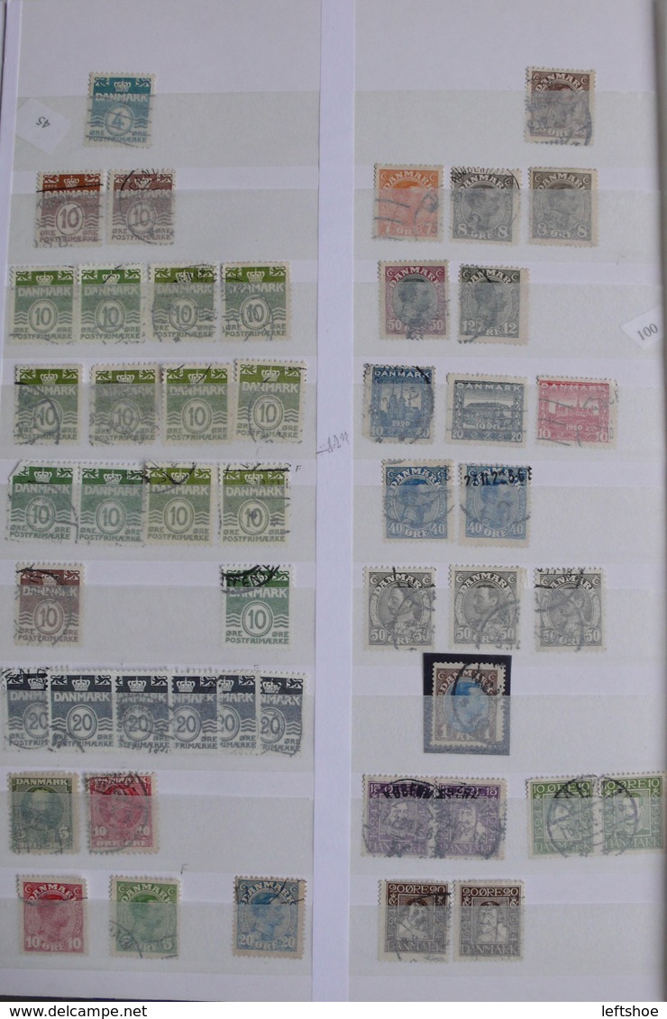 DENMARK Used stamps collection 1930th-2010th