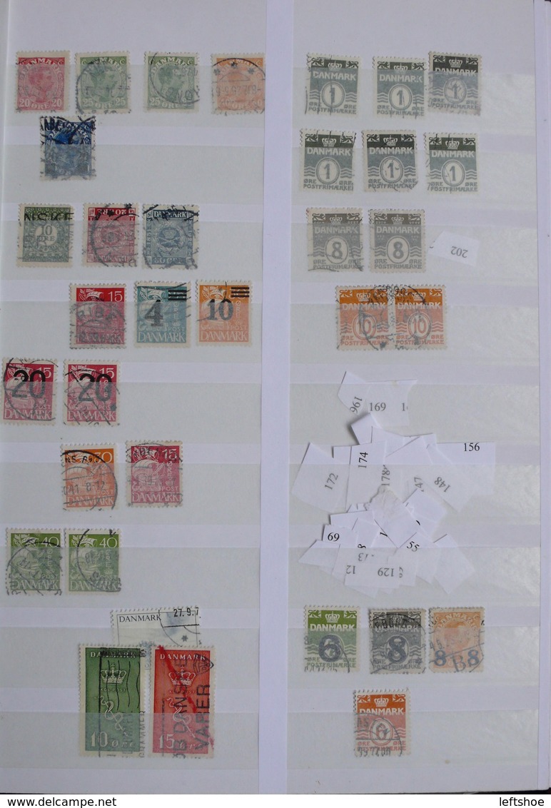 DENMARK Used stamps collection 1930th-2010th