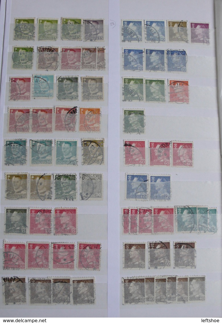 DENMARK Used stamps collection 1930th-2010th