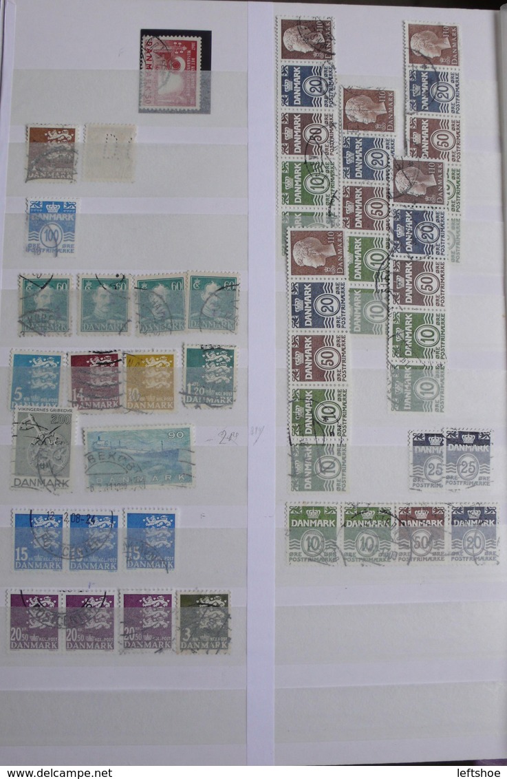 DENMARK Used stamps collection 1930th-2010th