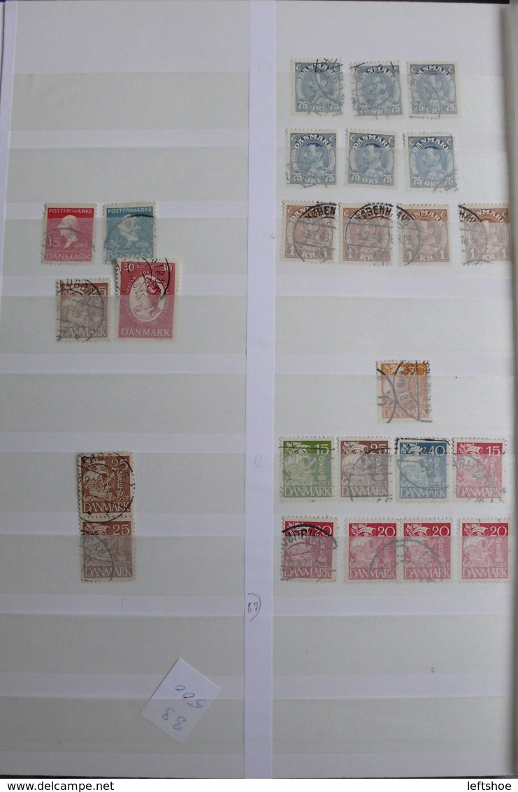 DENMARK Used stamps collection 1930th-2010th