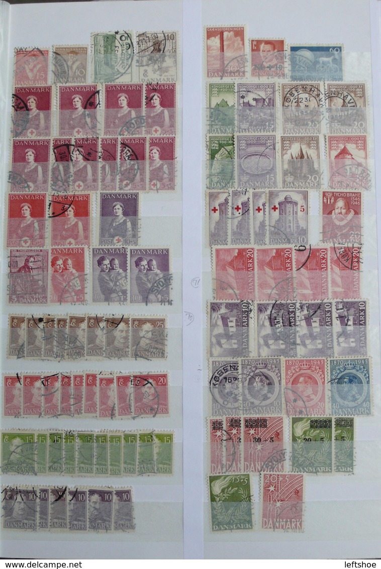 DENMARK Used stamps collection 1930th-2010th