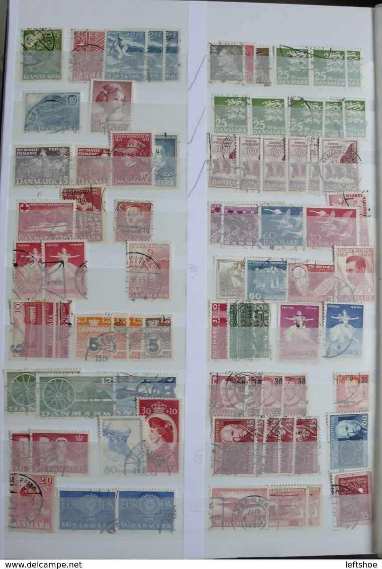 DENMARK Used stamps collection 1930th-2010th