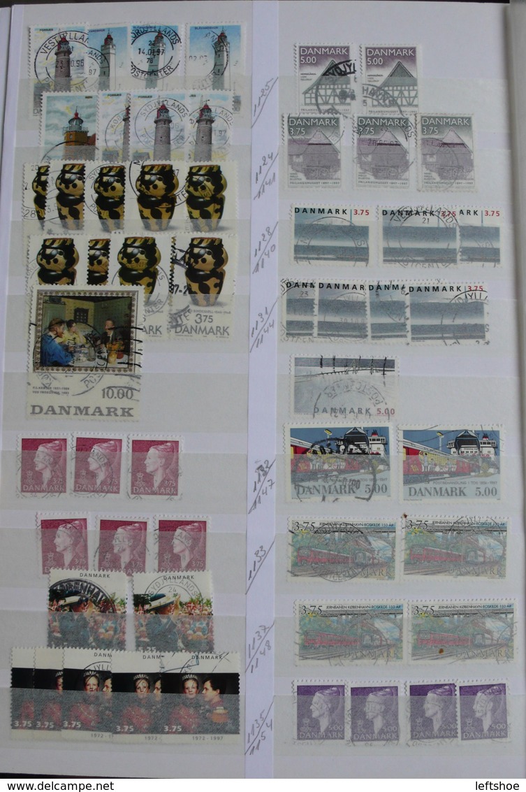 DENMARK Used stamps collection 1930th-2010th