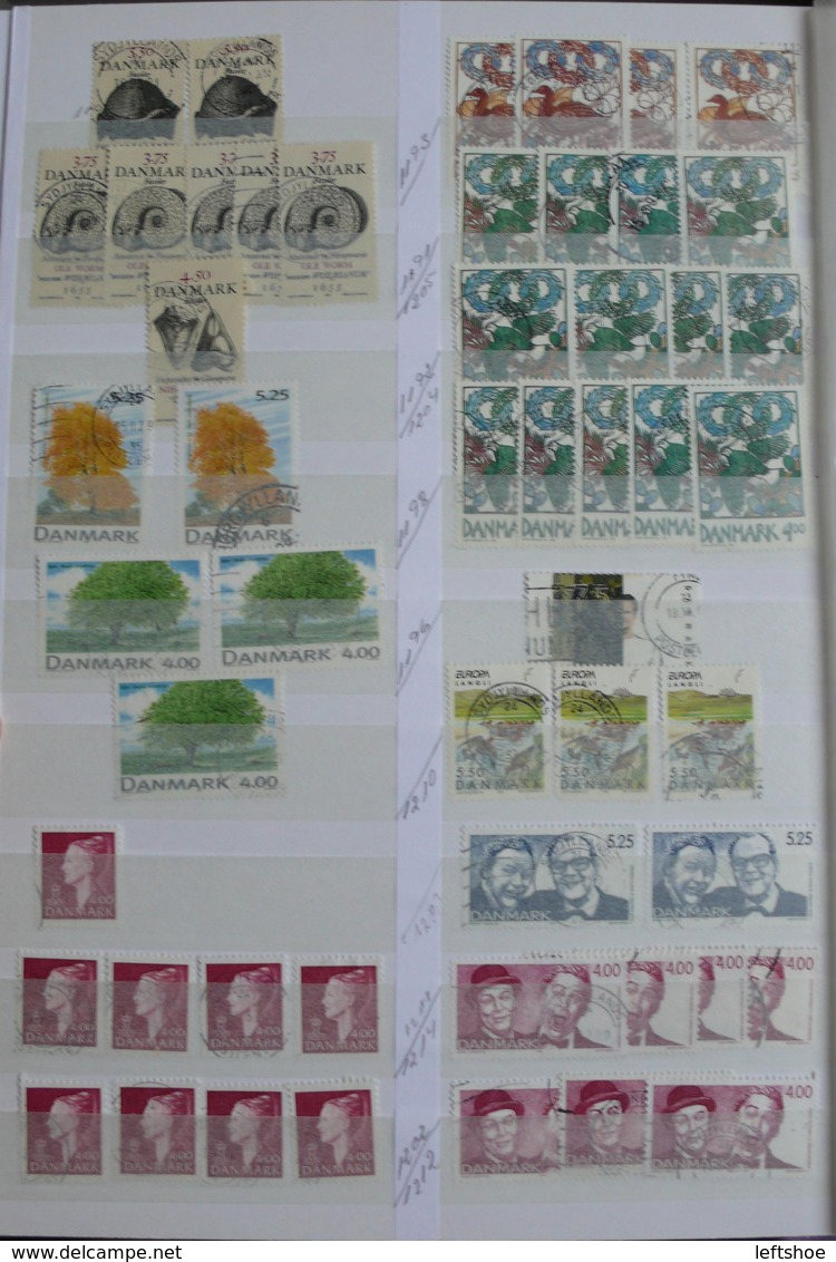 DENMARK Used stamps collection 1930th-2010th