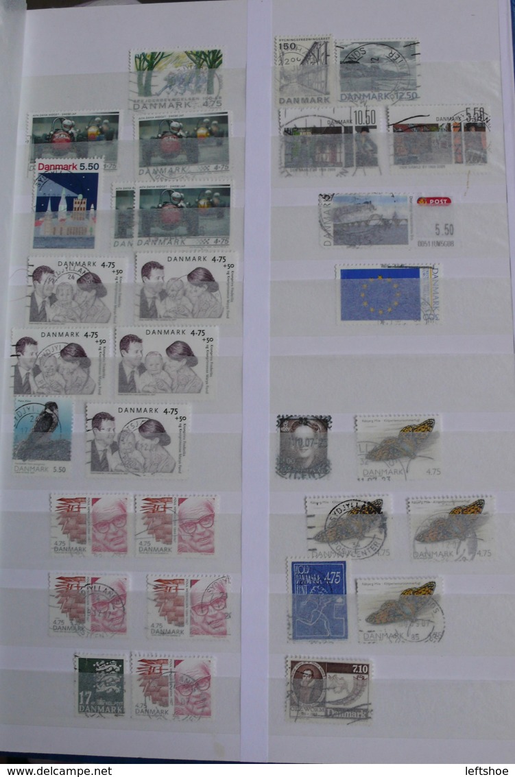 DENMARK Used stamps collection 1930th-2010th