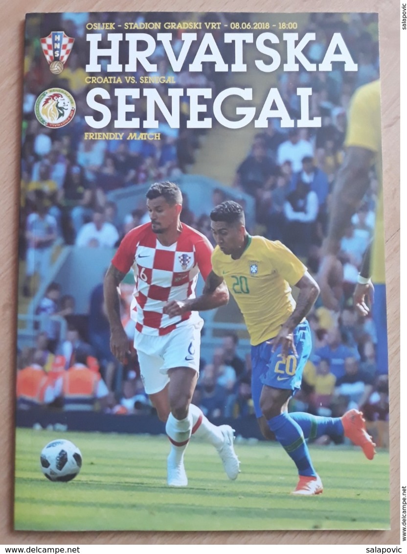 Hrvatska - Senegal Sluzbeni Program Football Match Program Croatia Vs Senegal - Books