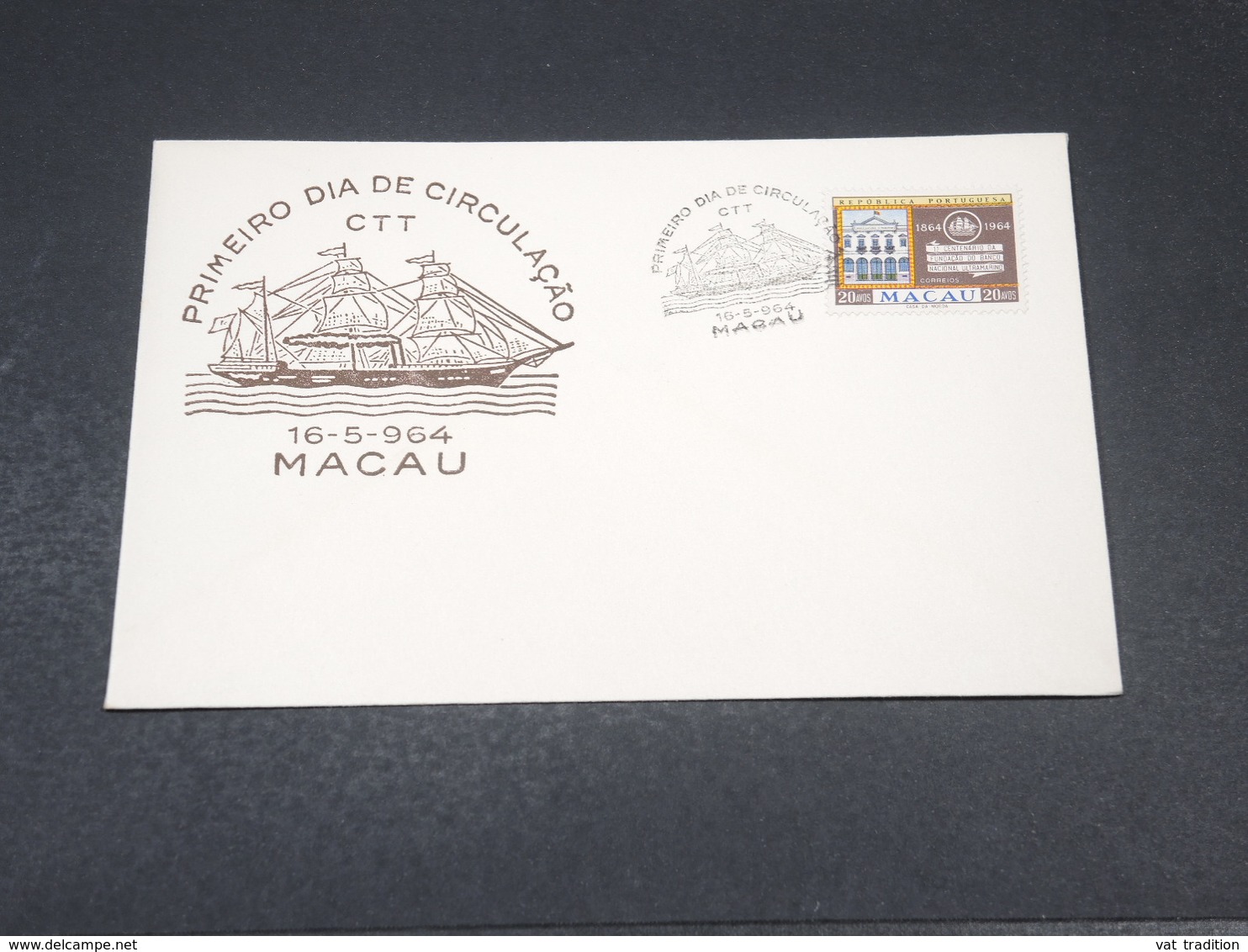 MACAO - Enveloppe FDC 1964 - L 19041 - FDC