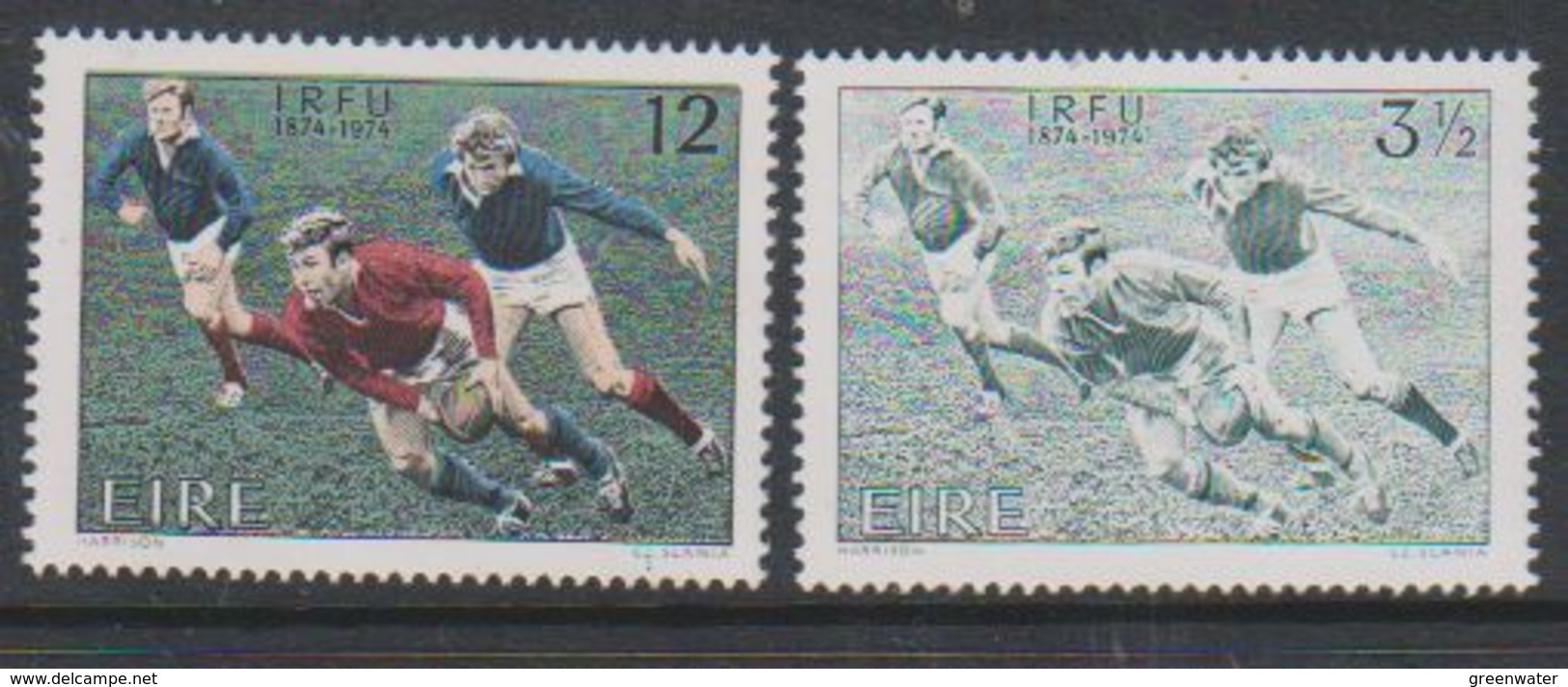 Ireland 1974 Irish Rugby Football Union 2v ** Mnh (39120H) - Nuevos