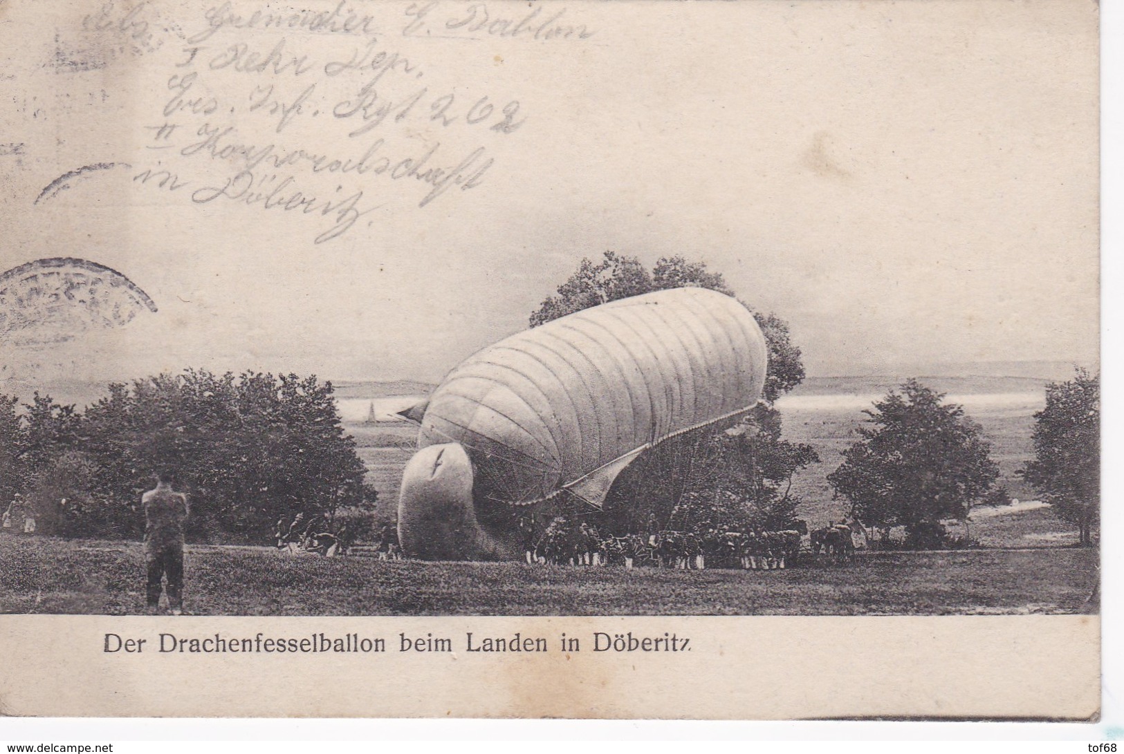 Der Drachenfesselballon Beim Landen In Döberitz - Dallgow-Doeberitz