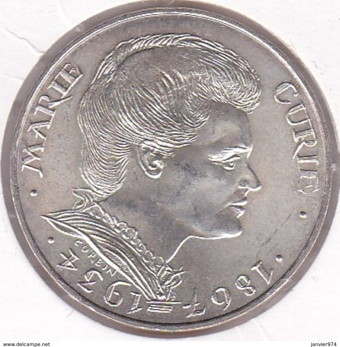 100 Francs Marie Curie 1984. Argent. - Autres & Non Classés