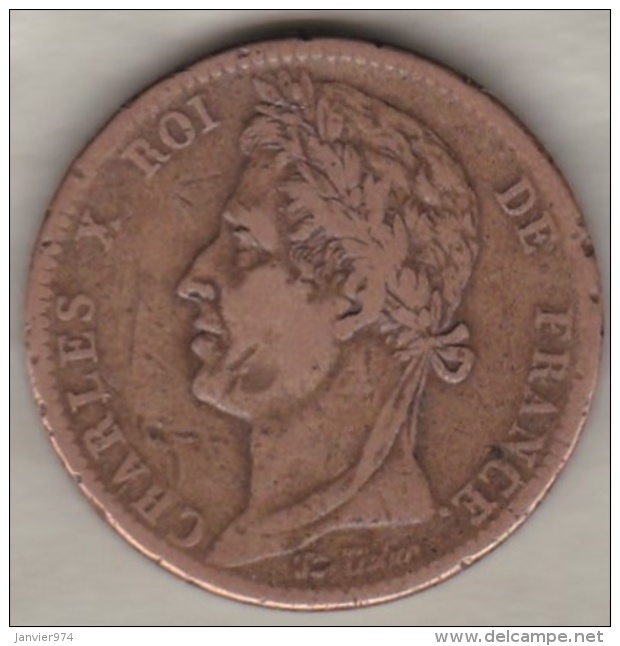 Guyane. 10 Centimes 1829 A Paris  Charles X Colonies Françaises - French Guiana