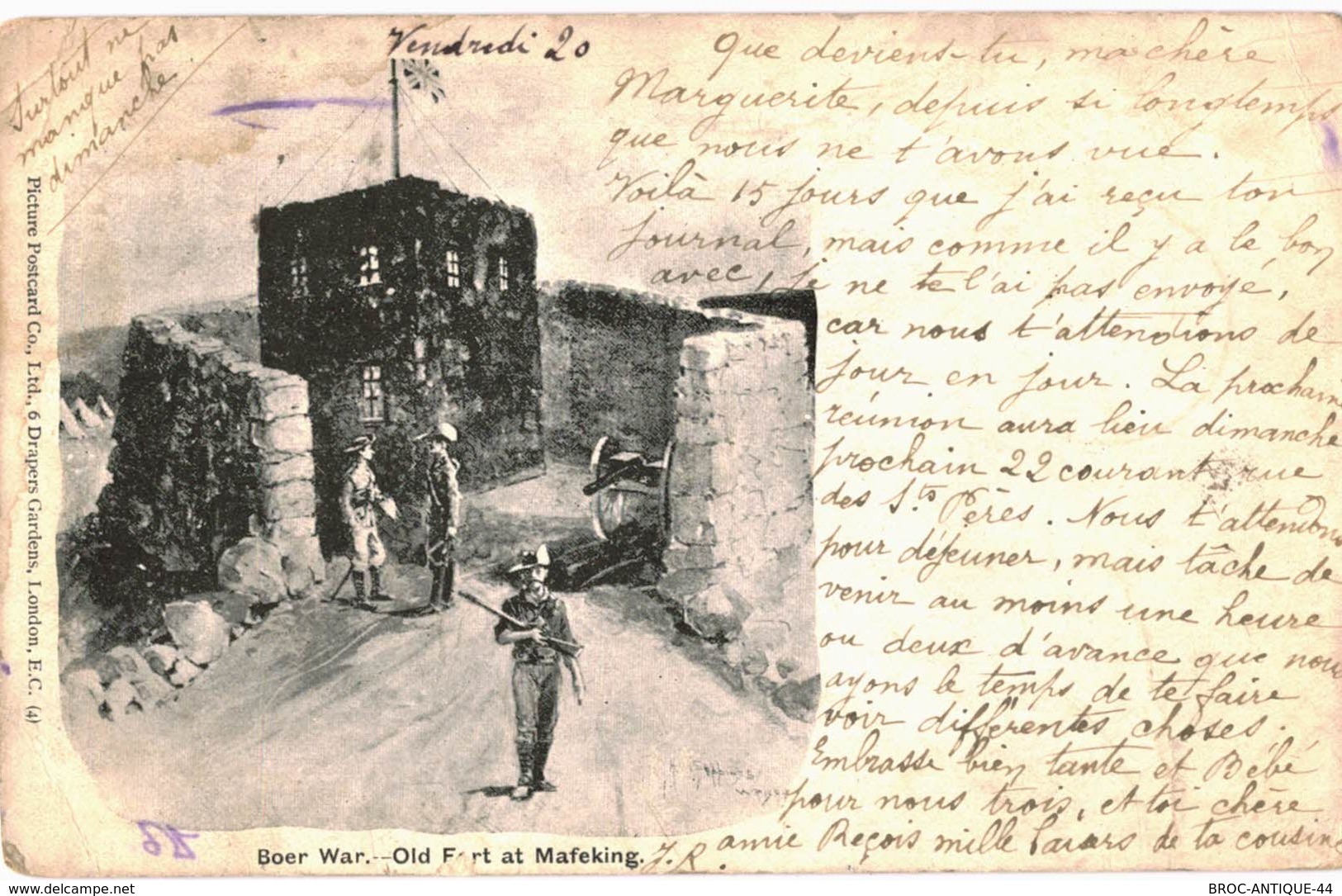 CPA N°21523 - BOER WAR - OLD FORT AT MAFEKING - DATEE 1900 + CACHETS - Südafrika