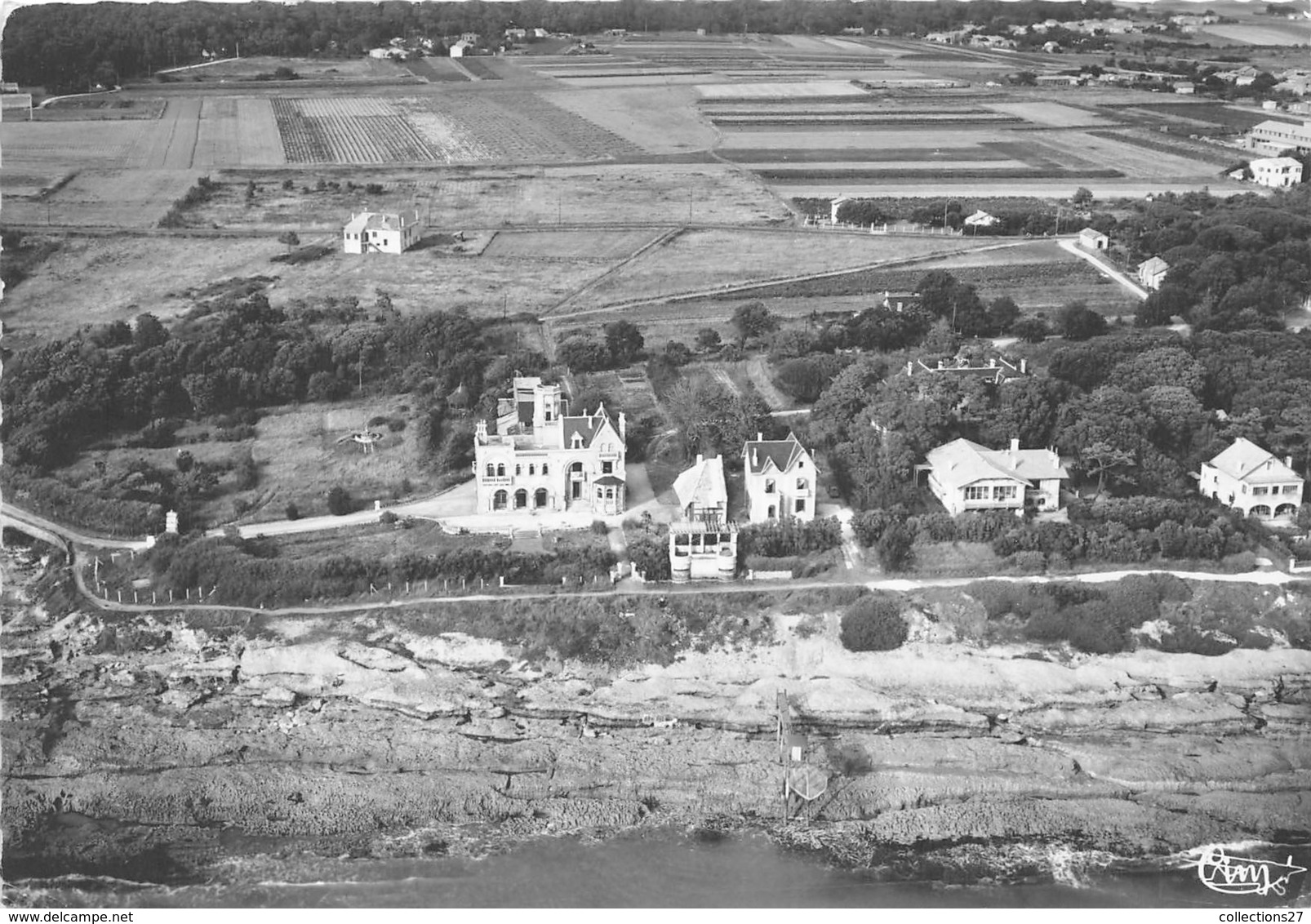 17-SAINT-APLAIS-SUR-MER- VUE AERIENNE DU CHATEAU - Saint-Palais-sur-Mer