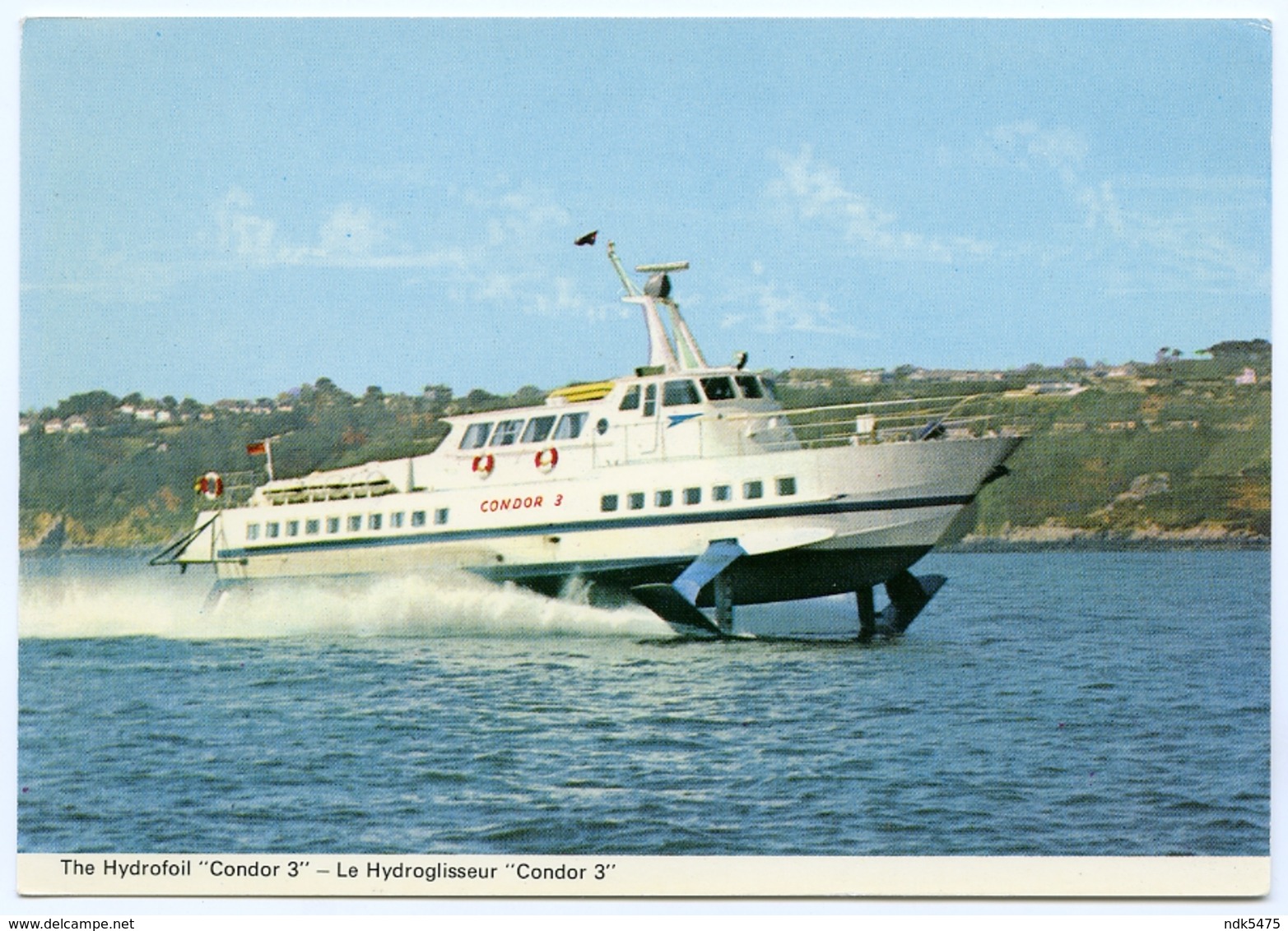 CHANNEL ISLANDS : HYDROFOIL - "CONDOR 3" (10 X 15cms Approx.) - Other & Unclassified