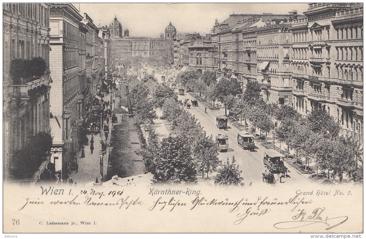 WIEN I - Kärnthnerring, Gel.um 1900 - Ringstrasse