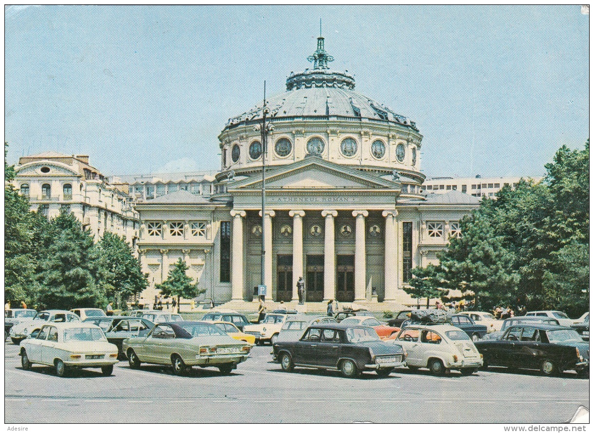 RUMÄNIEN 1983 - 4 Fach MIF Auf Ak BUCAREST, Viele Autos - Briefe U. Dokumente