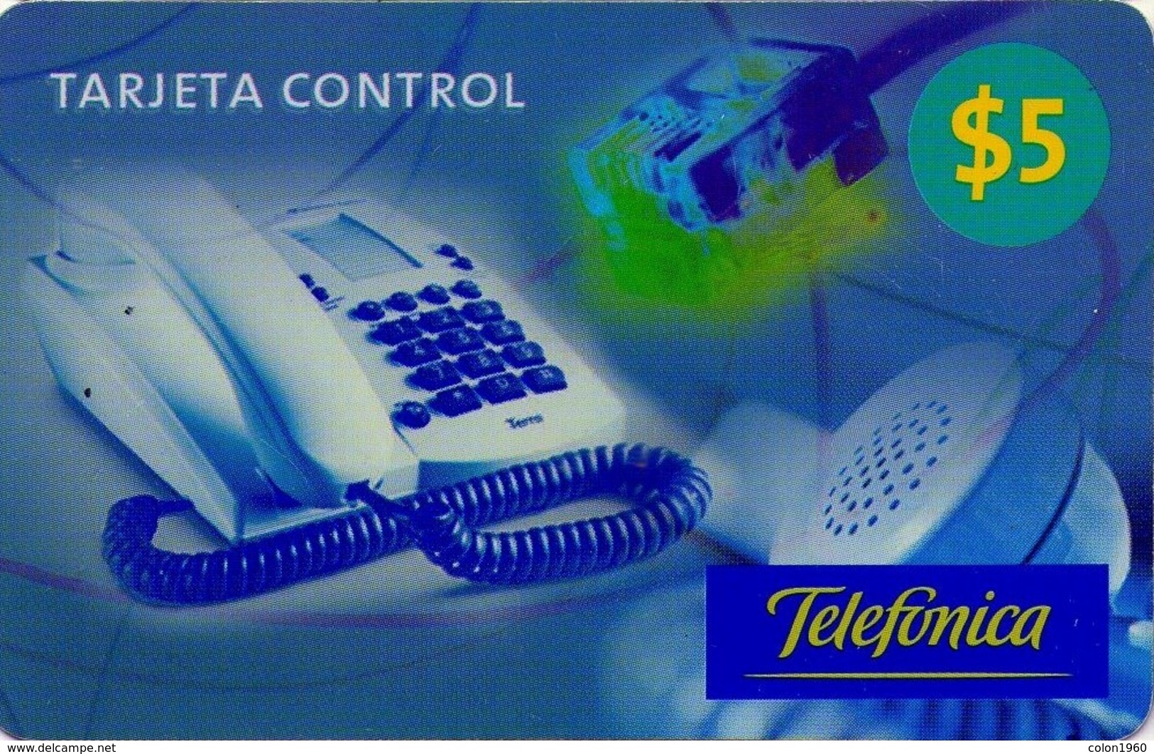 TARJETA TELEFONICA DE ARGENTINA, PREPAGO. TLF-PRE-004C, $5 MAGENTA, TARJETA CONTROL. (152) COLOR-GRAF. - Argentina