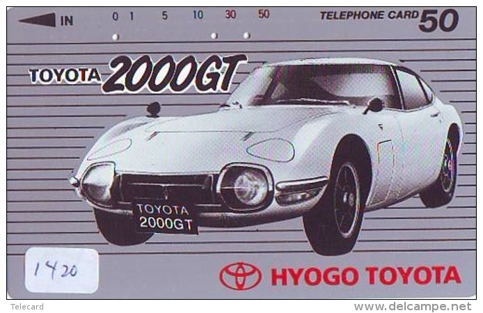 Télécarte JAPON * TOYOTA (1420) * Phonecard JAPAN * VOITURE * Auto CAR * TELEFONKARTE * - Cars