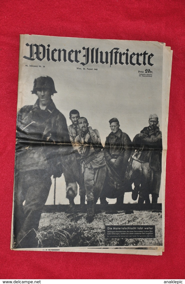 WIENER ILLUSTRIERTE NR. 34 1943 - Alemán