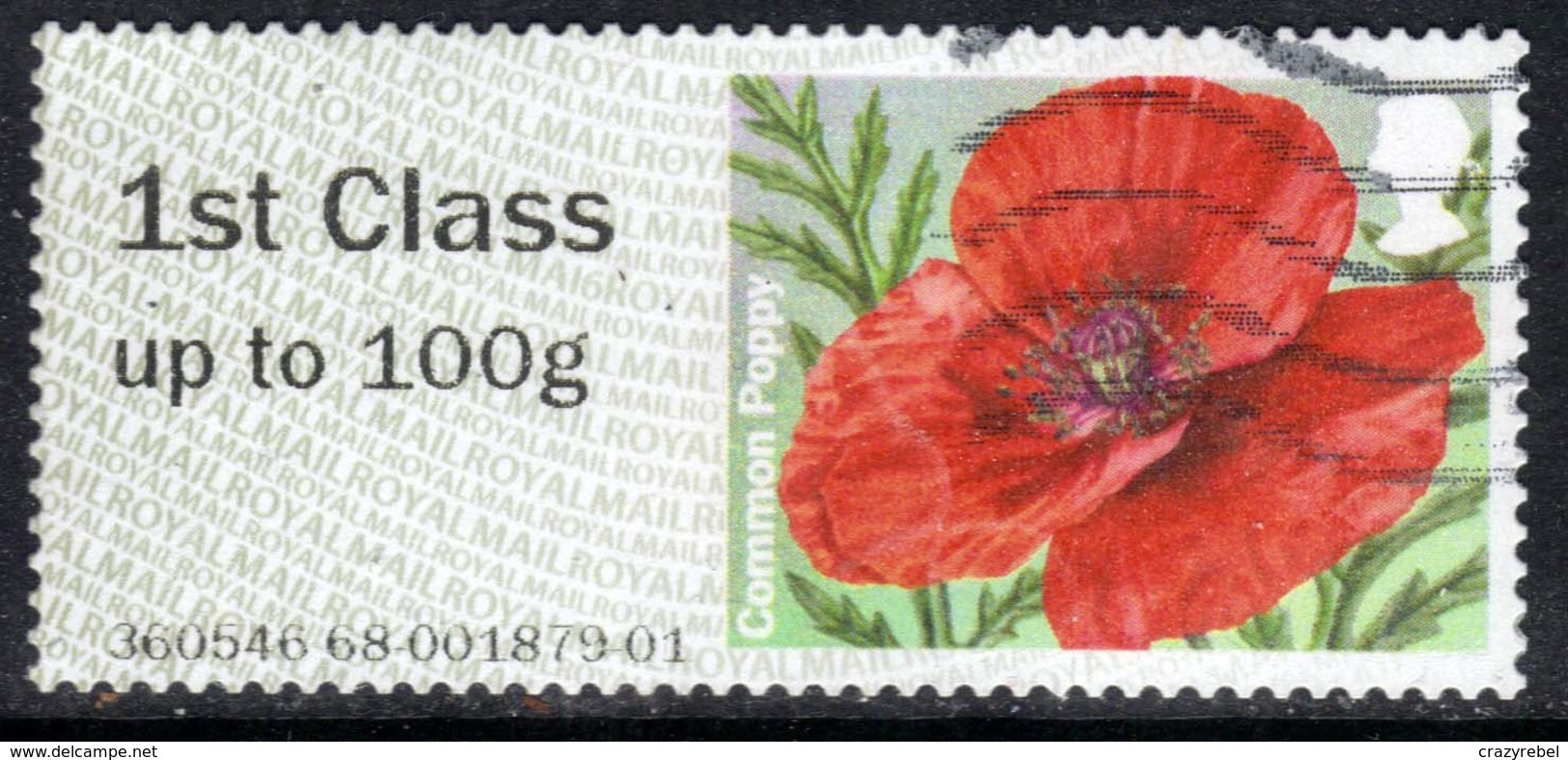 GB 2015 QE2 1st Class To 100 Gms Post & Go Common Poppy ( D1318 ) - Post & Go (distributeurs)