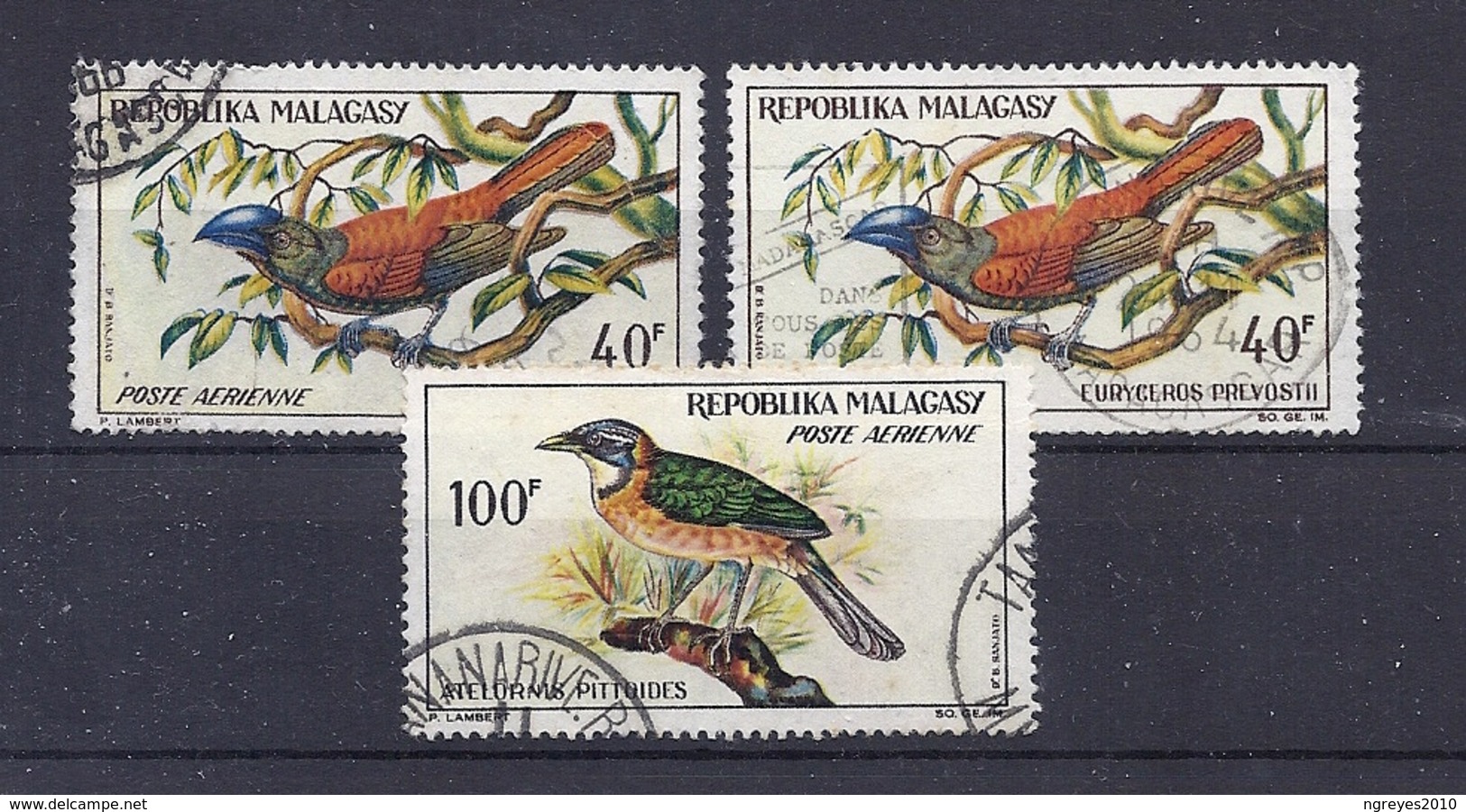 180030184  MADAGASCAR  YVERT  AEREO  Nº 89/91 - Madagaskar (1960-...)