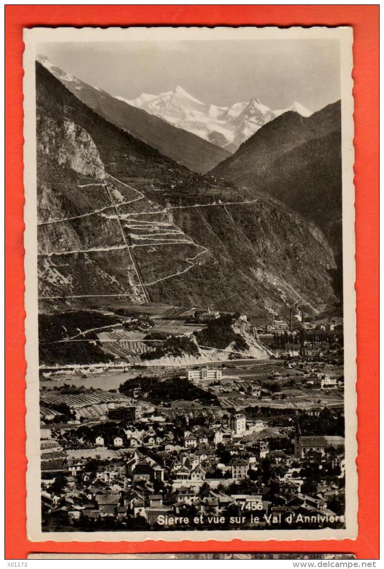 DA08-32  Sierre  Vet Vue Sur Le Val D'Anniviers.  Circulé En 1934, Soc. Graphique - Sierre