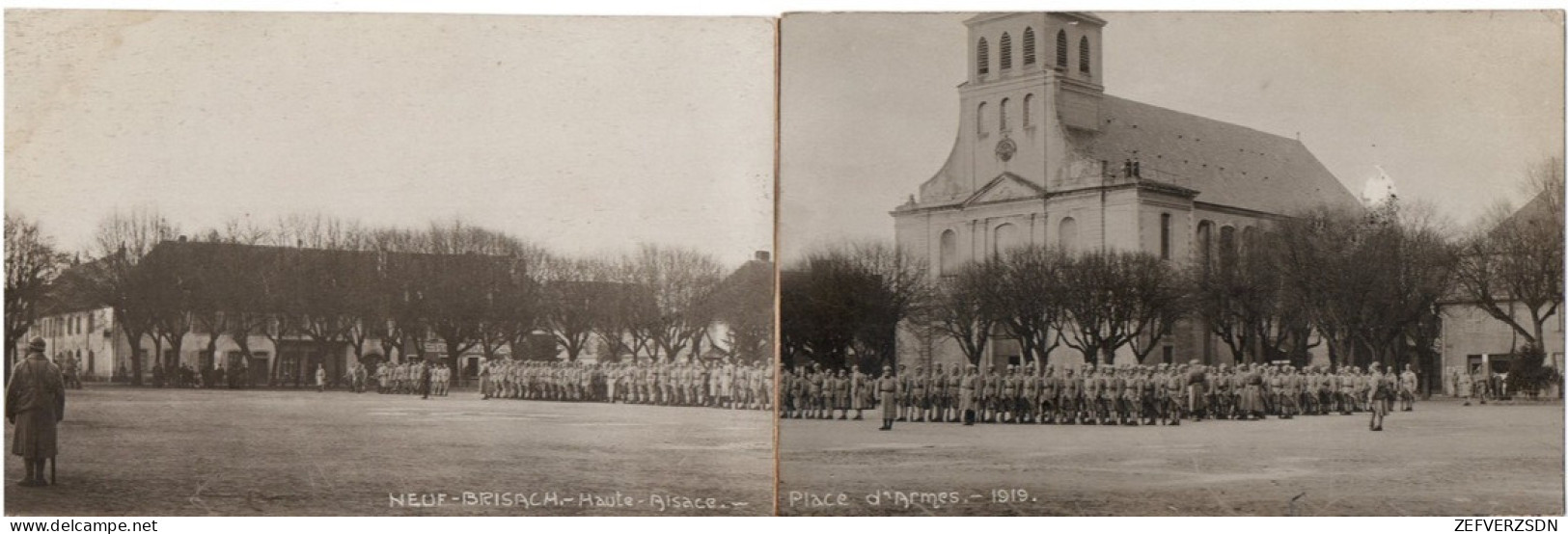 68 NEUF BRISACH CARTE PHOTO ALSACE MILITAIRE HAUT RHIN - Neuf Brisach