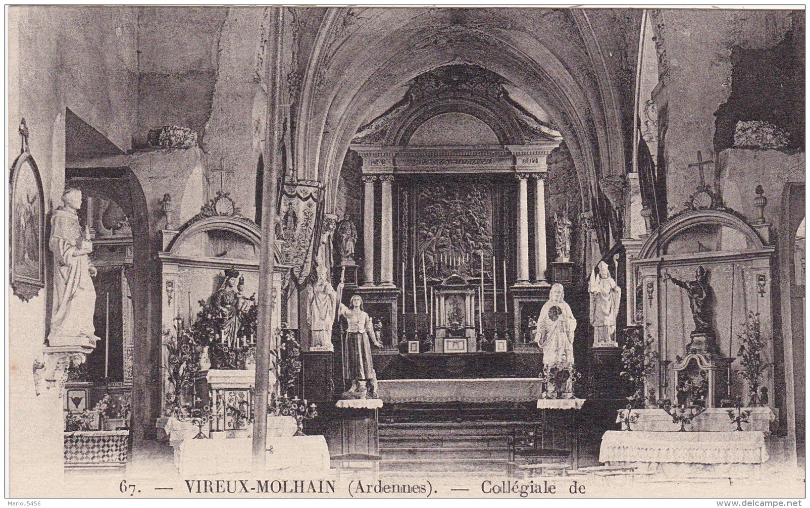 VIREUX MOLHAIN. 67. Collégiale De Molhain. Vue Intérieure - Autres & Non Classés