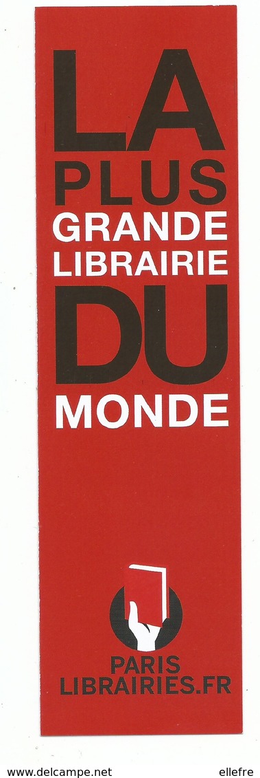 Marque Page Publicitaire : La Plus Grande Librairie Du Monde Paris Librairie. Fr - Lesezeichen