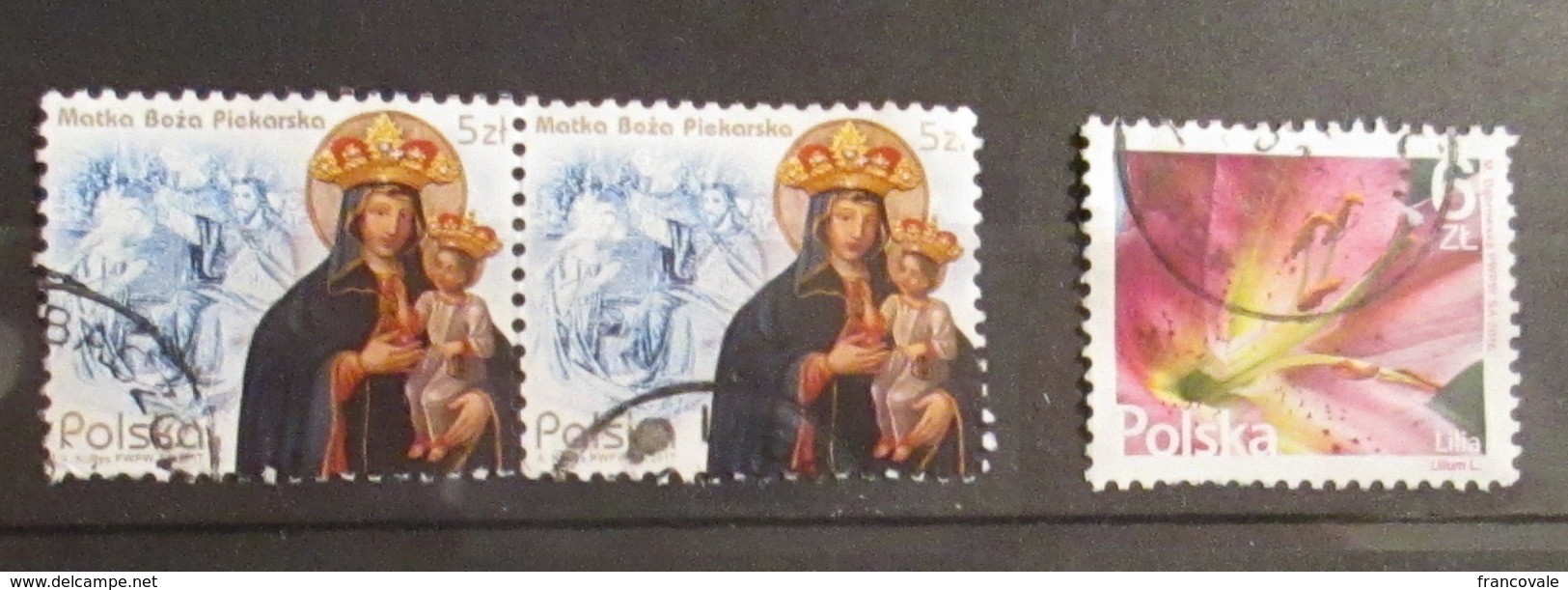 Polonia Poland 2016 Flower Lilia 2017 Piekarska X2 Used - Oblitérés