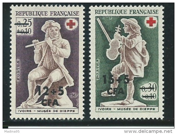 REUNION CFA: **, N° YT 378 Et 379 , TB - Unused Stamps