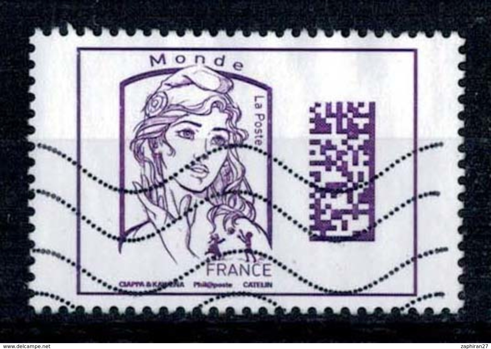 2016 N 5020 MARIANNE CIAPPA KAWENA 20G MONDE DATAMATRIX OBLITERE  #227# - Oblitérés