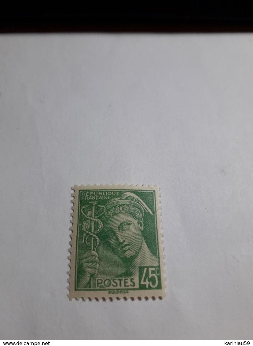 Timbre France  45 Cts , Type Mercure , 1938 - 1941 , N° YT 414 Neuf - Nuevos