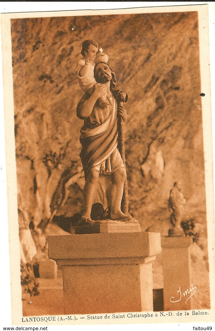 LANTOSQUE - Statue De Saint Christophe A  N D De La Balme   73 - Lantosque