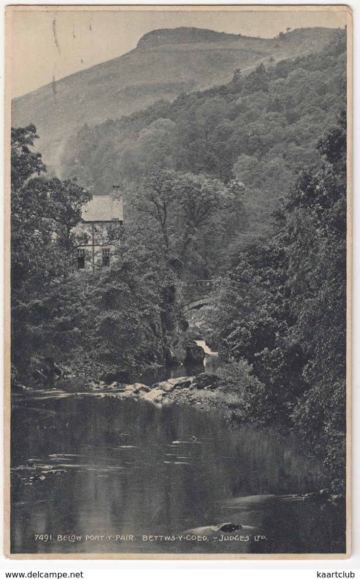 Below Pont-y-Pair. Bettws-y-Coed.   -1924- (Wales) - Caernarvonshire