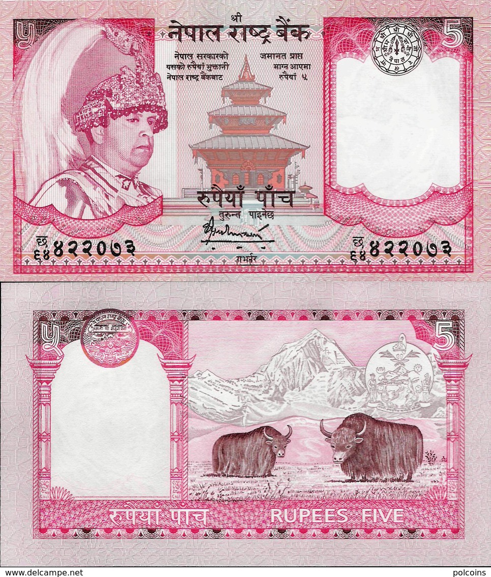 Nepal 2005 - 5 Rupees - Pick 53 UNC - Nepal